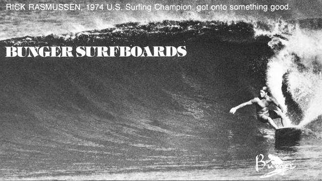 1975 Bunger Surfboards ad
