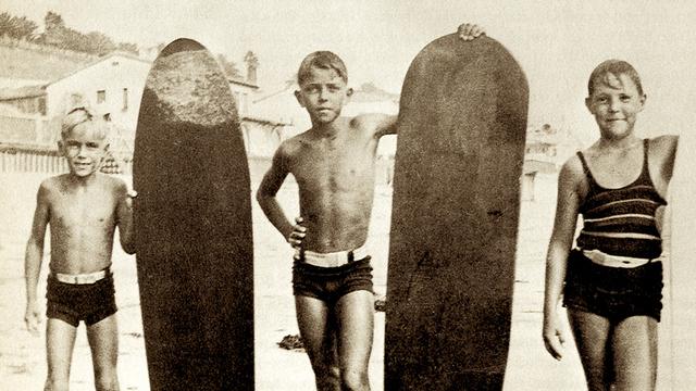 Six-year-old Joe Quigg (far left), Santa Monica, 1931
