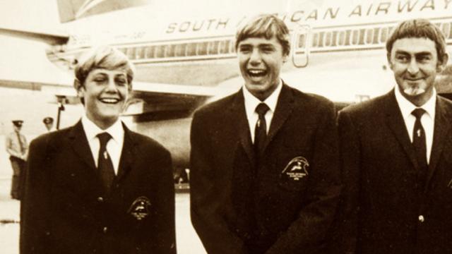 Shaun (left), Michael Tomson, John Whitmore, 1970