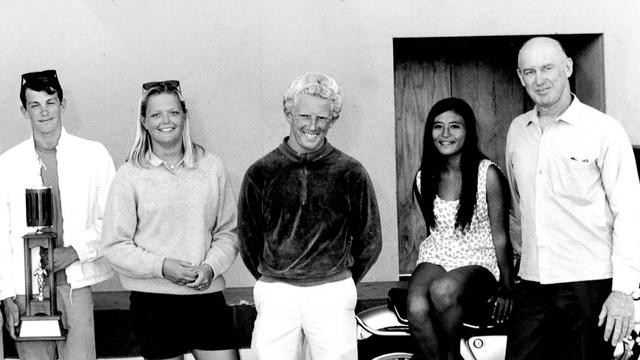 Barrie Algaw, second from right, 1967 Laguna Masters. Photo: LeRoy Grannis