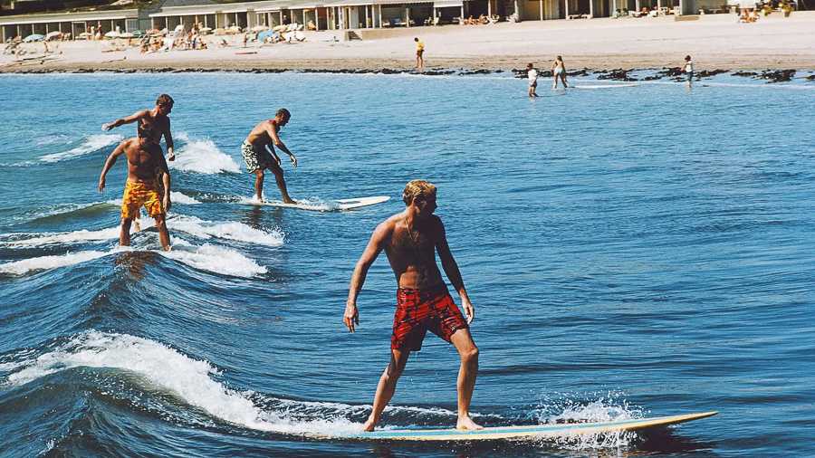 surfing in Rhode Island in 1965