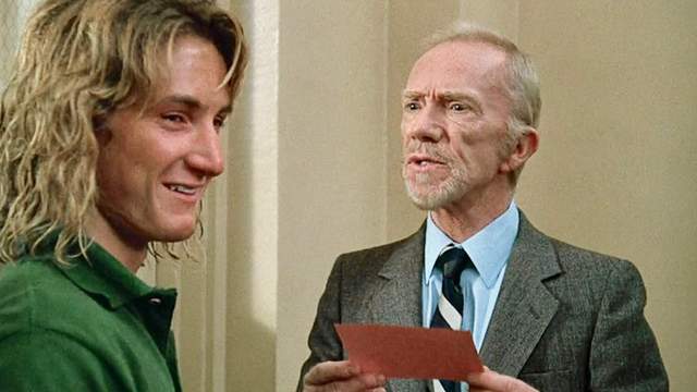 Jeff Spicoli (Sean Penn) and Mr. Hand (Ray Walston), in Fast Times at Ridgemont High