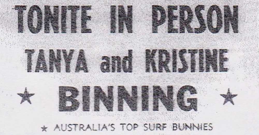 surfer tanya binning headline in newspapaer