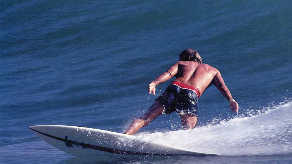 peter drouyn at Kirra Point, queensland, in 1977