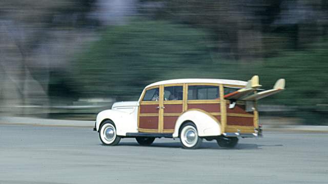 Woody wagon, late 1950s. Photo: John Severson/SURFER