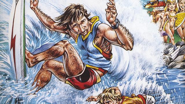 Phil Roberts SURFER cover art, 1982