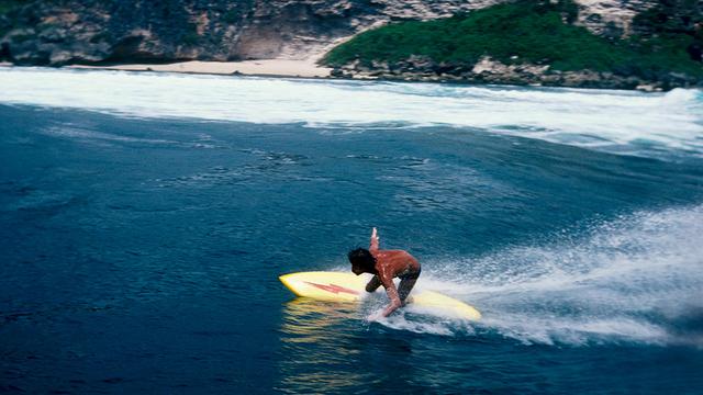Gerry Lopez, Uluwatu, mid 1970s. Photo: Dana Edmunds