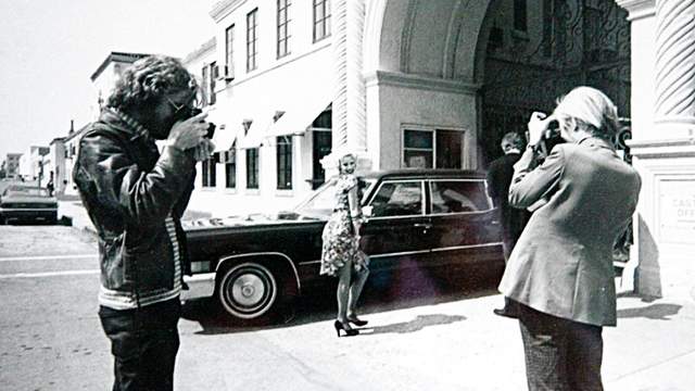 Mike Salisbury photographs Andy Warhol at Paramount Studios, 1969