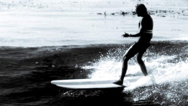 Hobie Surfboards teamrider Joyce Hoffman, Santa Cruz. Photo: LeRoy Grannis
