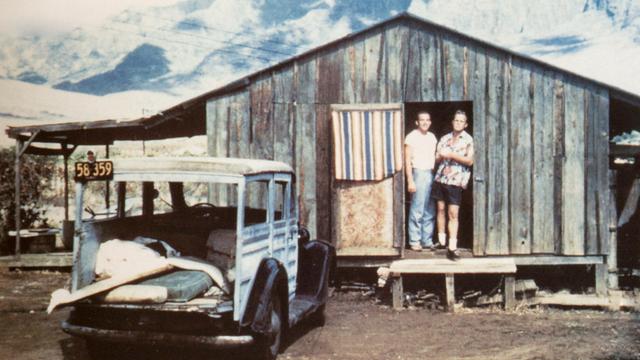 Buzzy Trent (right), Makaha, mid-'50s
