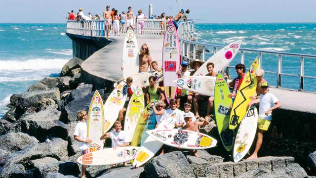Astrodeck shoot at the Sebastian Inlet, 1987. Photo: Mez.