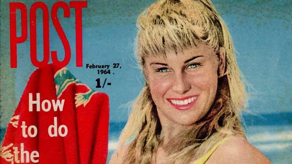 surfer Tanya Binning on magazine cover