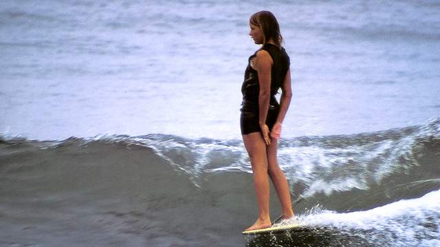 Margo Godfrey, Ocean Beach, 1967. Photo: Ron Stoner