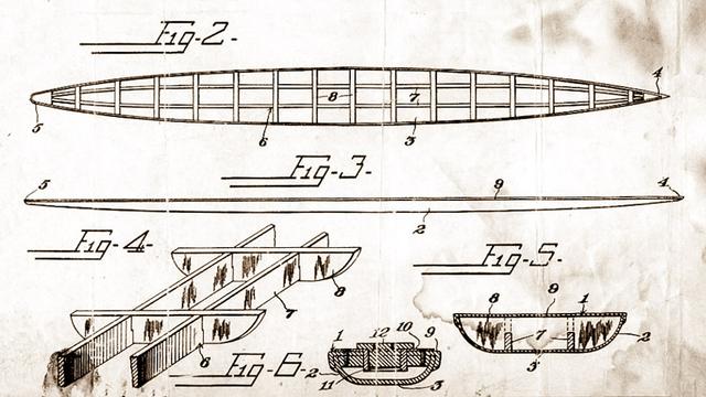 Tom Blake blueprint, 1931