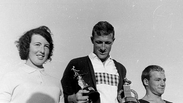 Couper, Nat Young (center), and Peter Drouyn, 1966