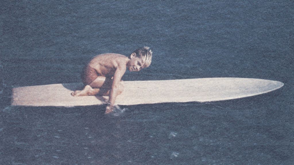 Lance Carson as a child, at Malibu