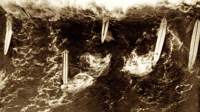 Caught inside at Waimea, early 1960s. Photo: Val Valentine