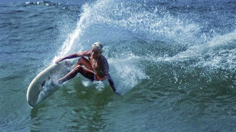 Cheyne Horan surfing in the 1977 Stubbies Classic