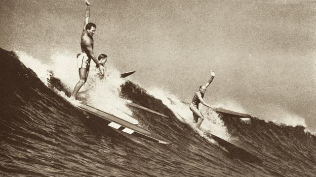 Tom Blake, left. Photo: Doc Ball