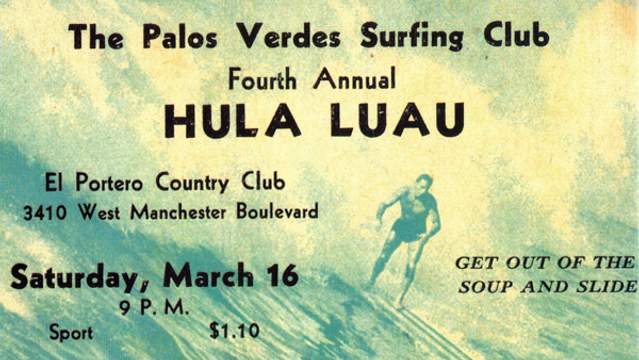 Palos Verdes Surfing Club party invitation