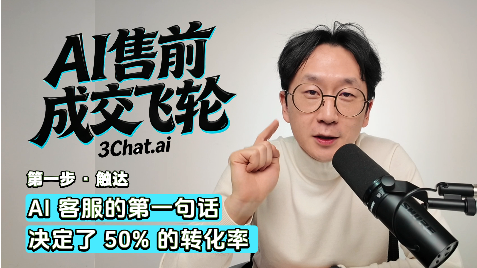 「AI售前成交飞轮·第一步·触达」AI客服的第一句话,决定了50%的转化率