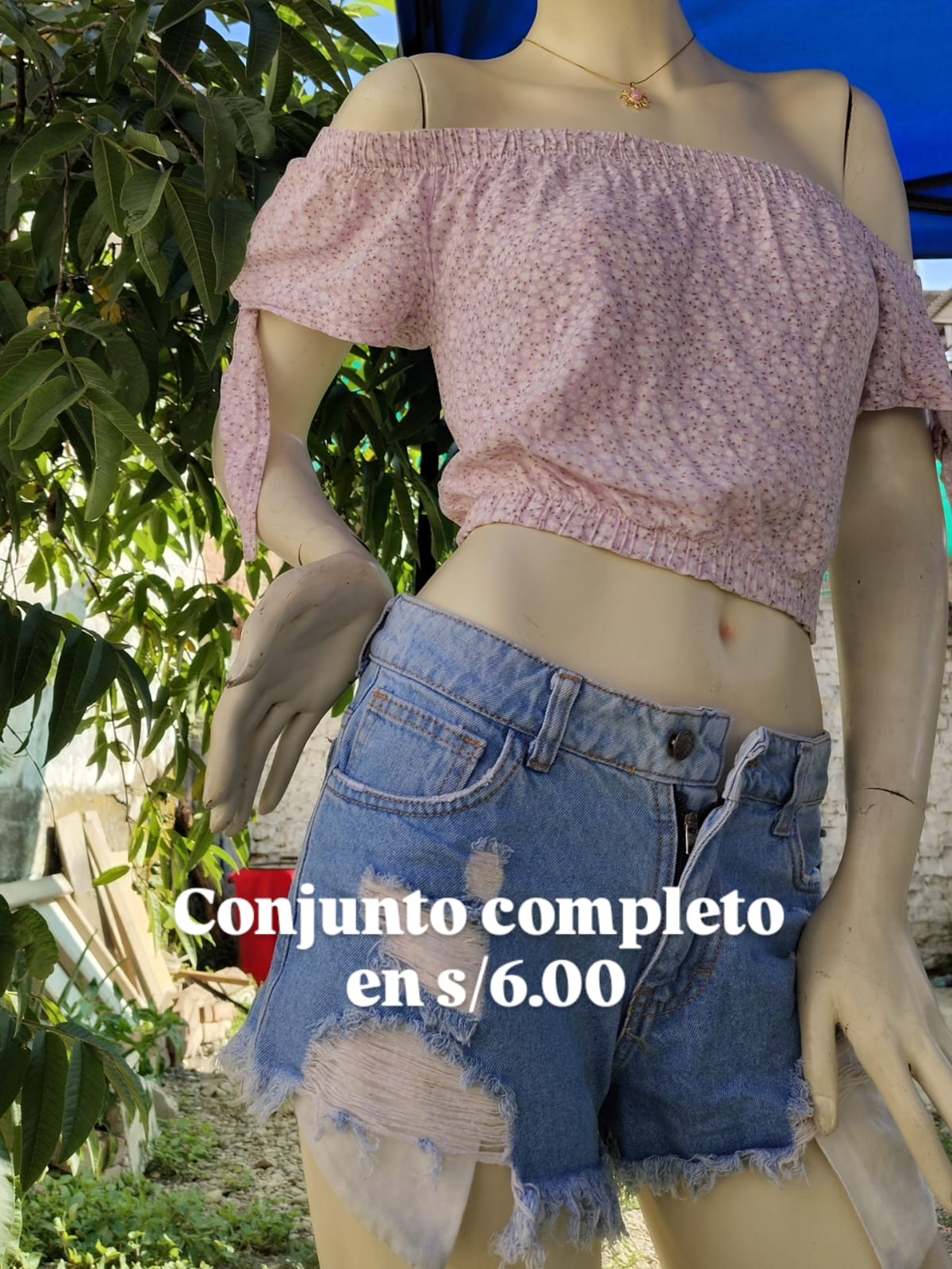 Top Rumbero + Short Jean