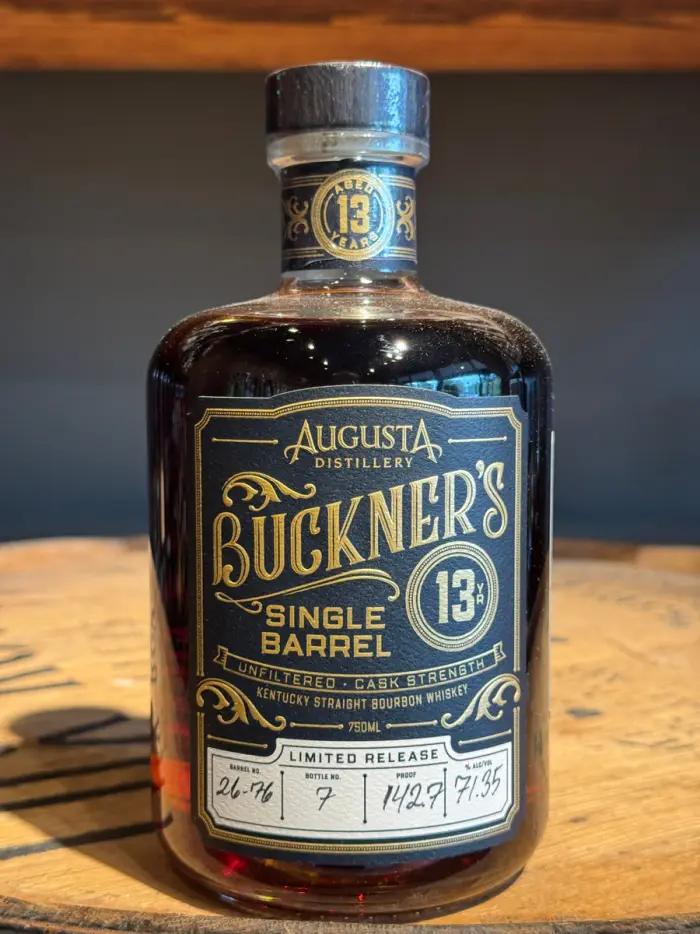 Barrel-proof bourbon poured at cask strength