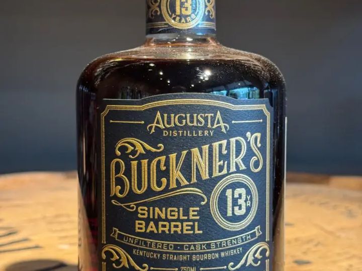 Barrel-proof bourbon poured at cask strength