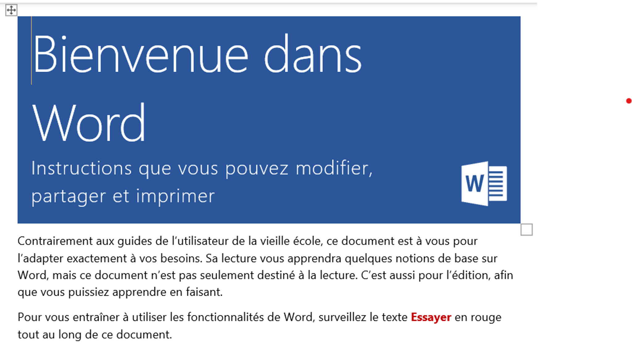French translation results of an MS Word document