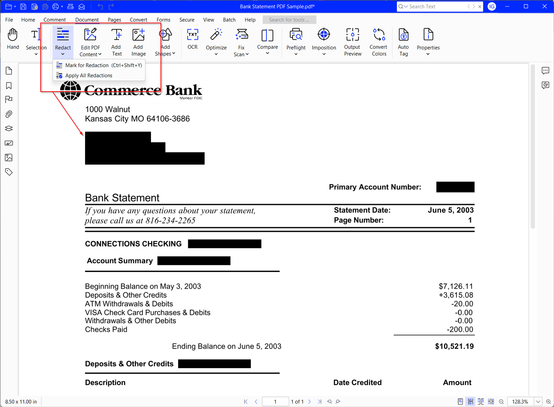 How to Redact a Bank Statement PDF Safely (on Any Device)