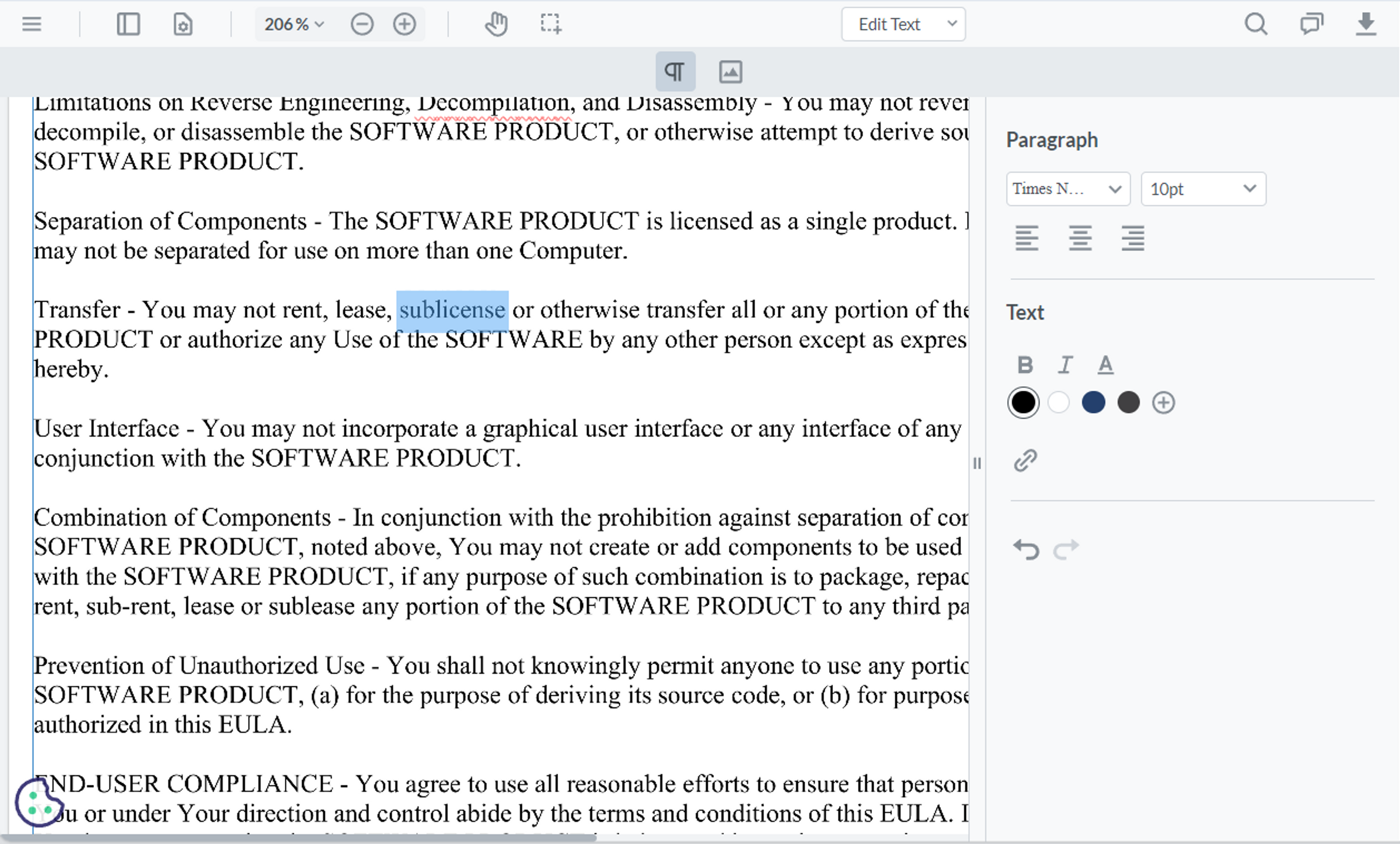 Edit existing PDF text with Xodo’s online PDF Editor Tool 