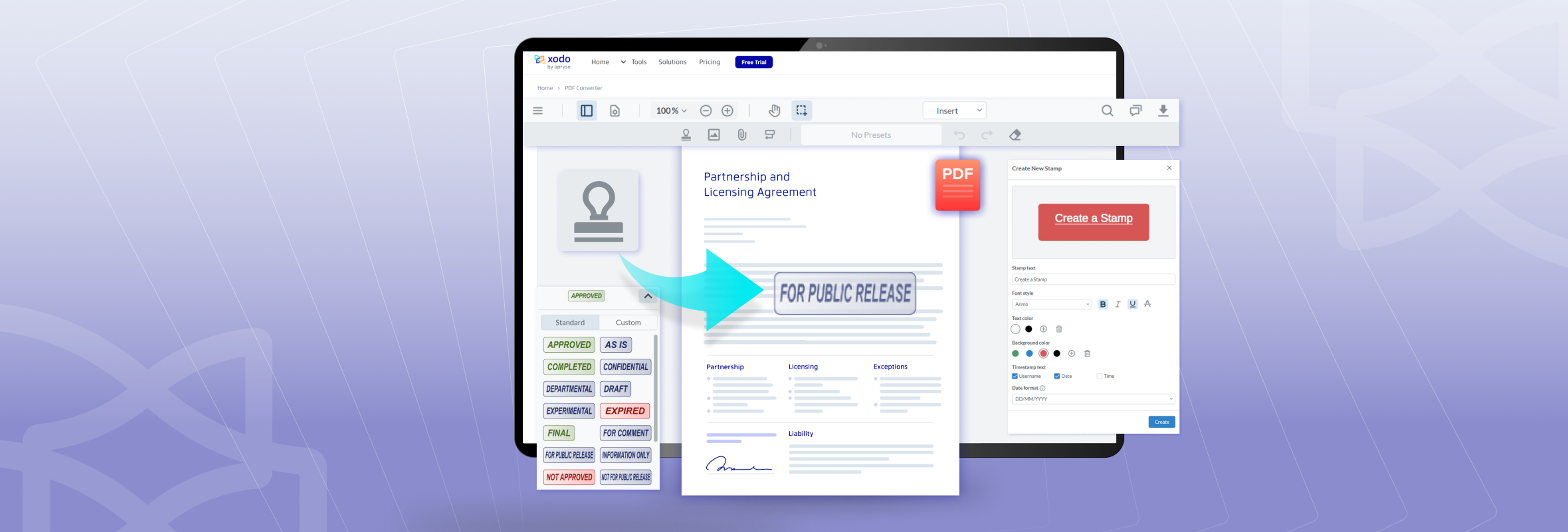 How to Add Stamp to PDF