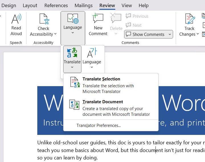 How To Translate PDFs Using Microsoft Word