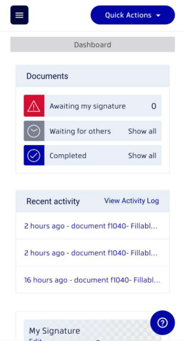 Sign documents on iphone with Xodo Sign