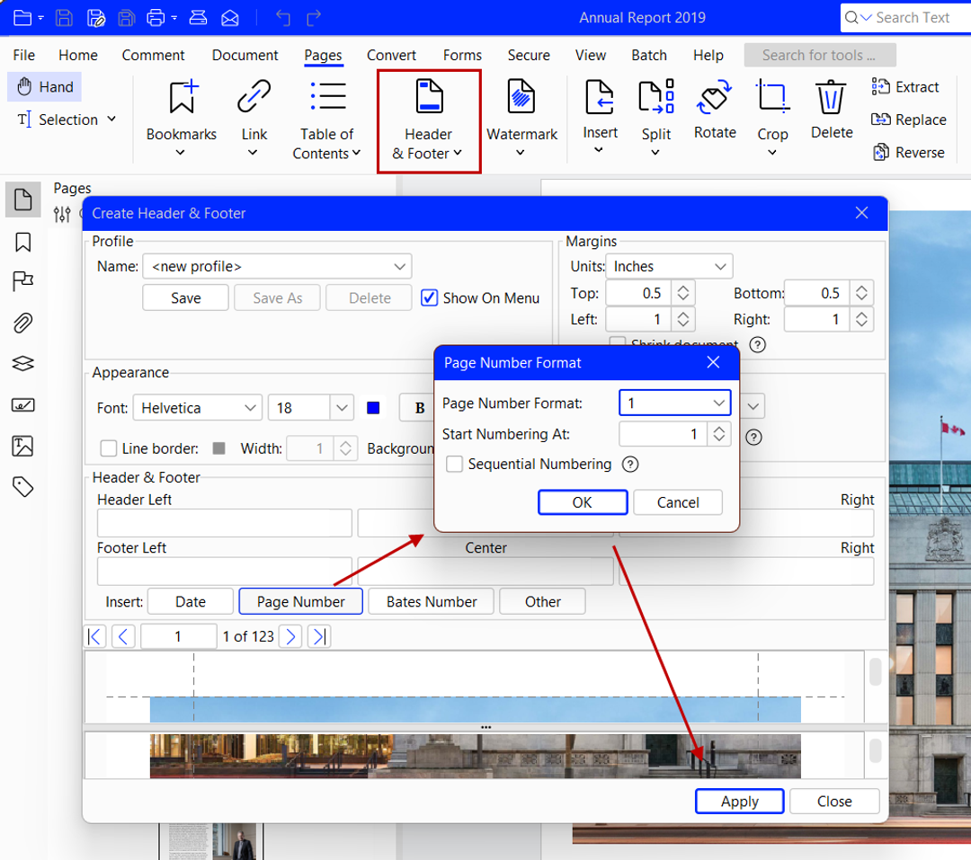 How to Add Page Numbers to PDF