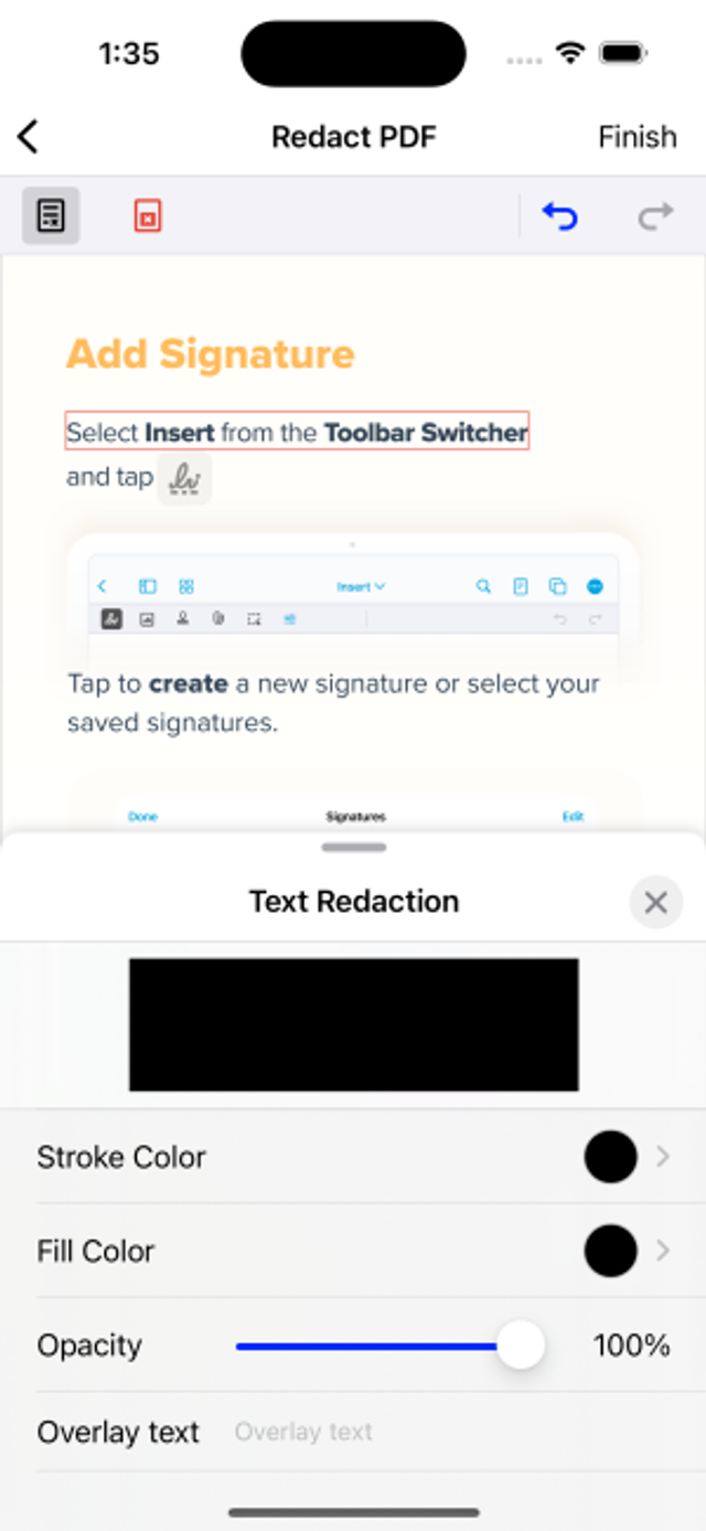 Redacted Ios How to Redact a PDF on iPhone