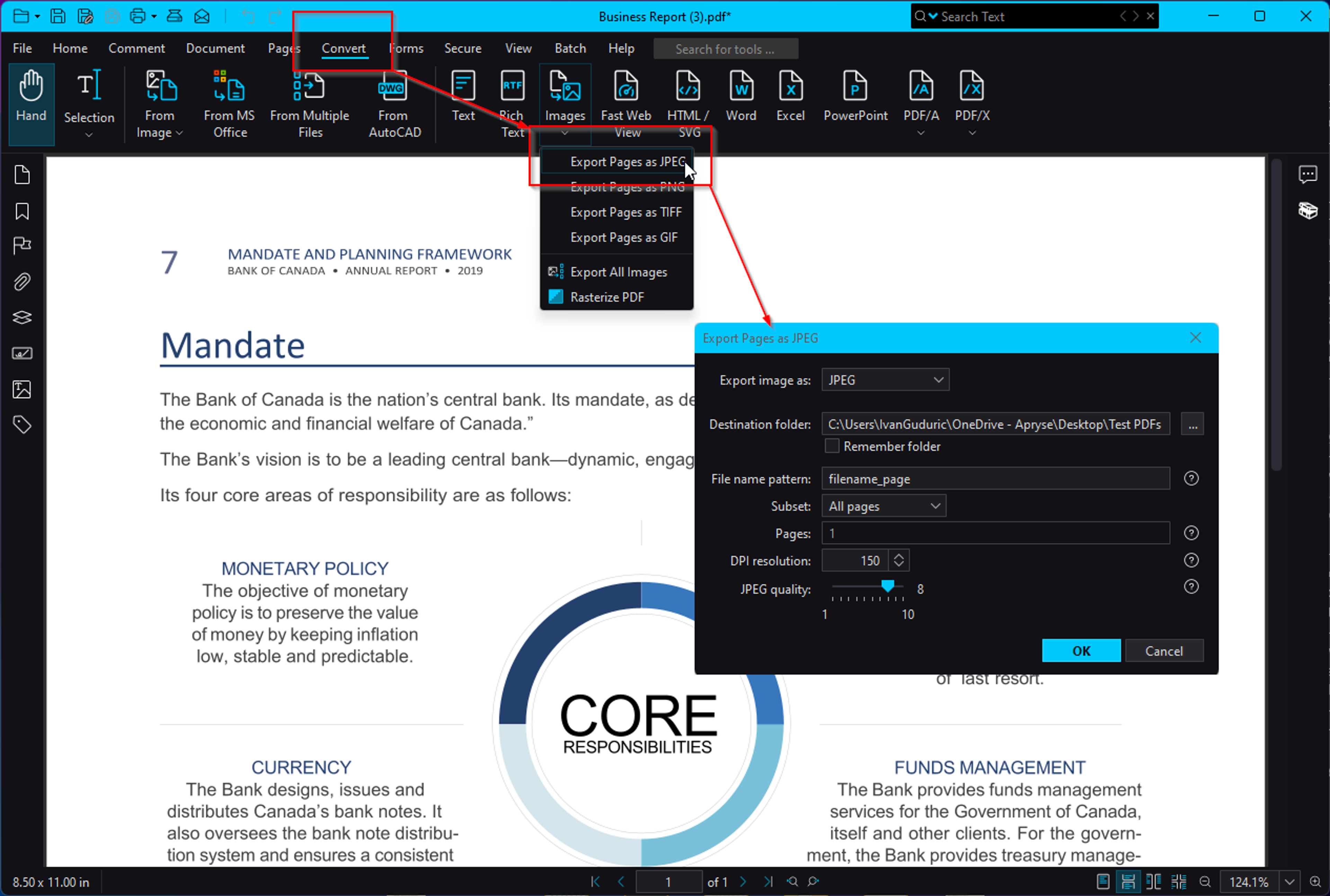 Converting Word to JPG on desktop with Xodo PDF Studio