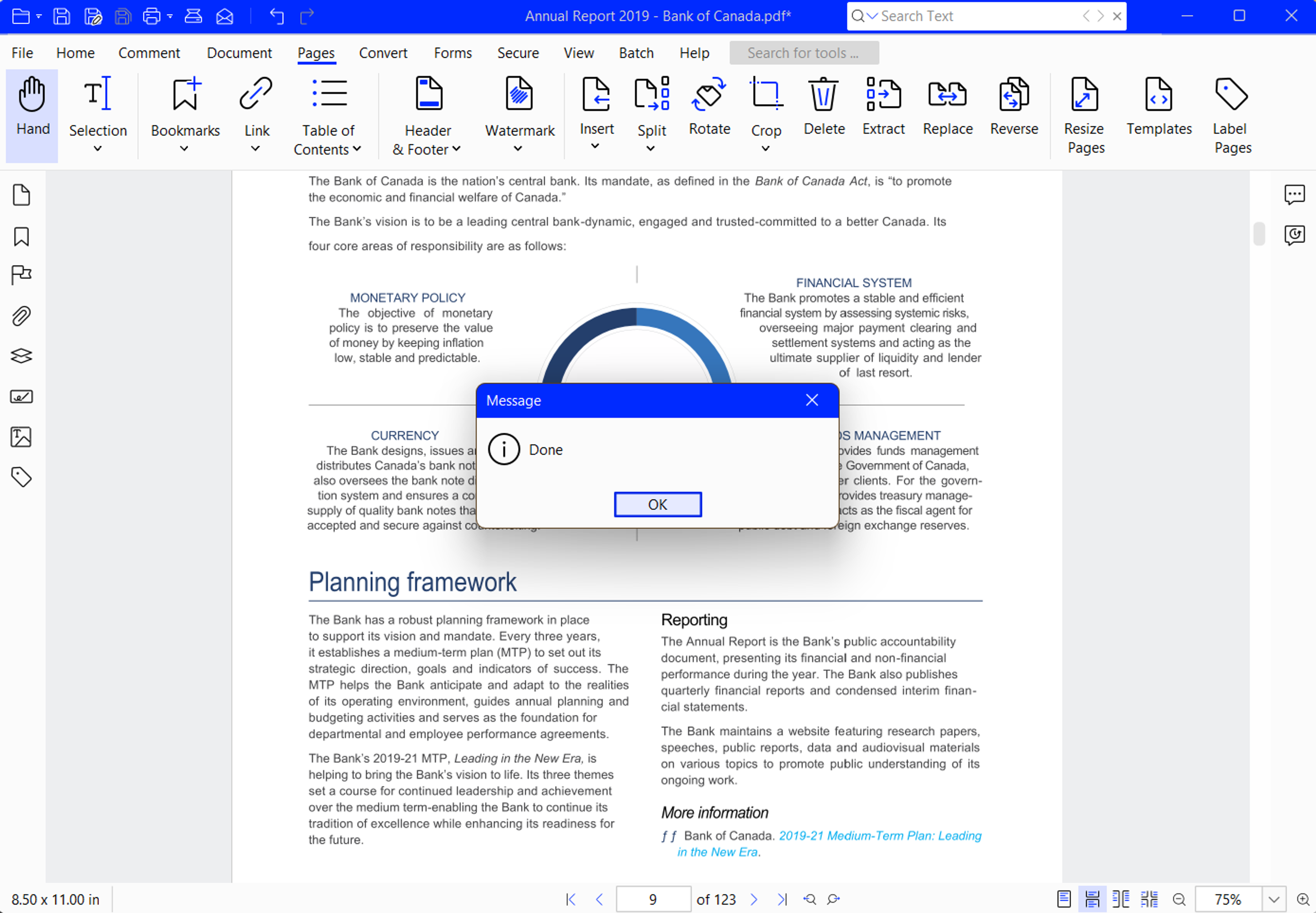 Removing watermarks from PDF using Xodo PDF Studio