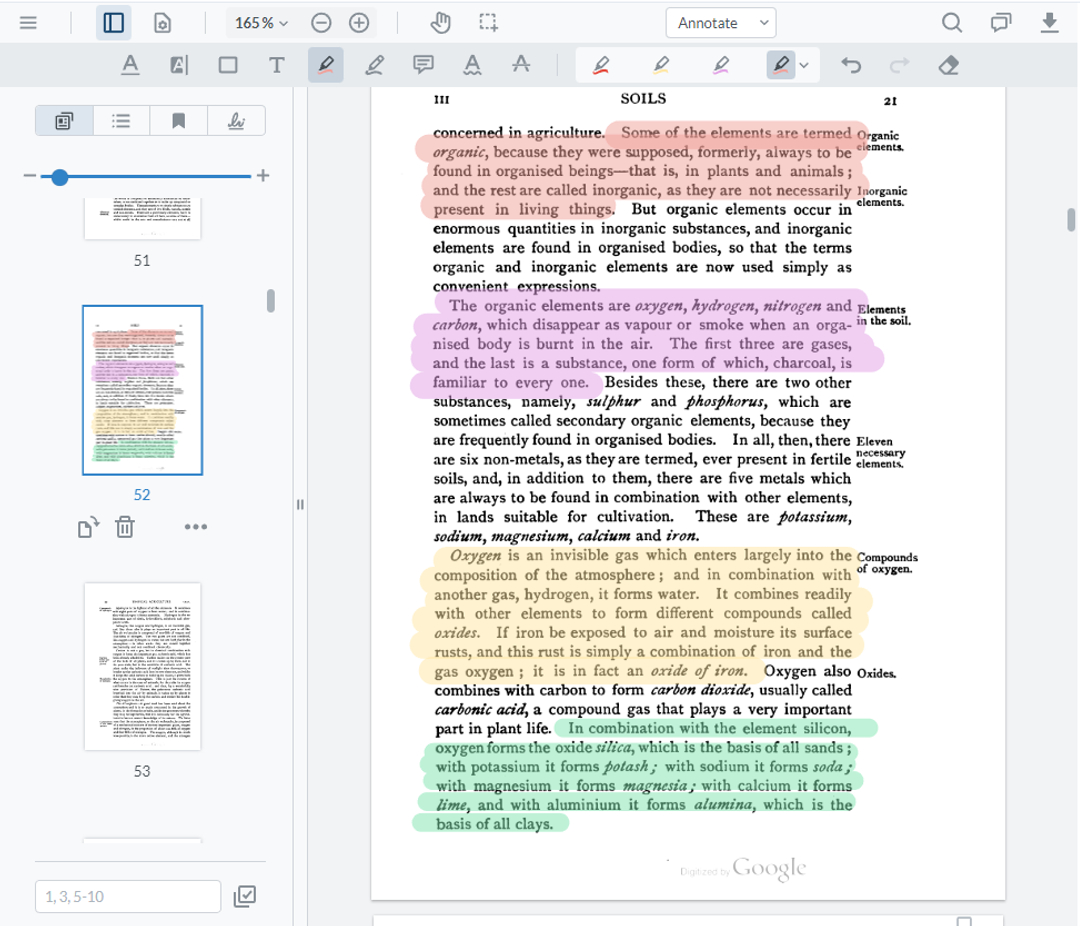 how to highlight text in scanned pdf file