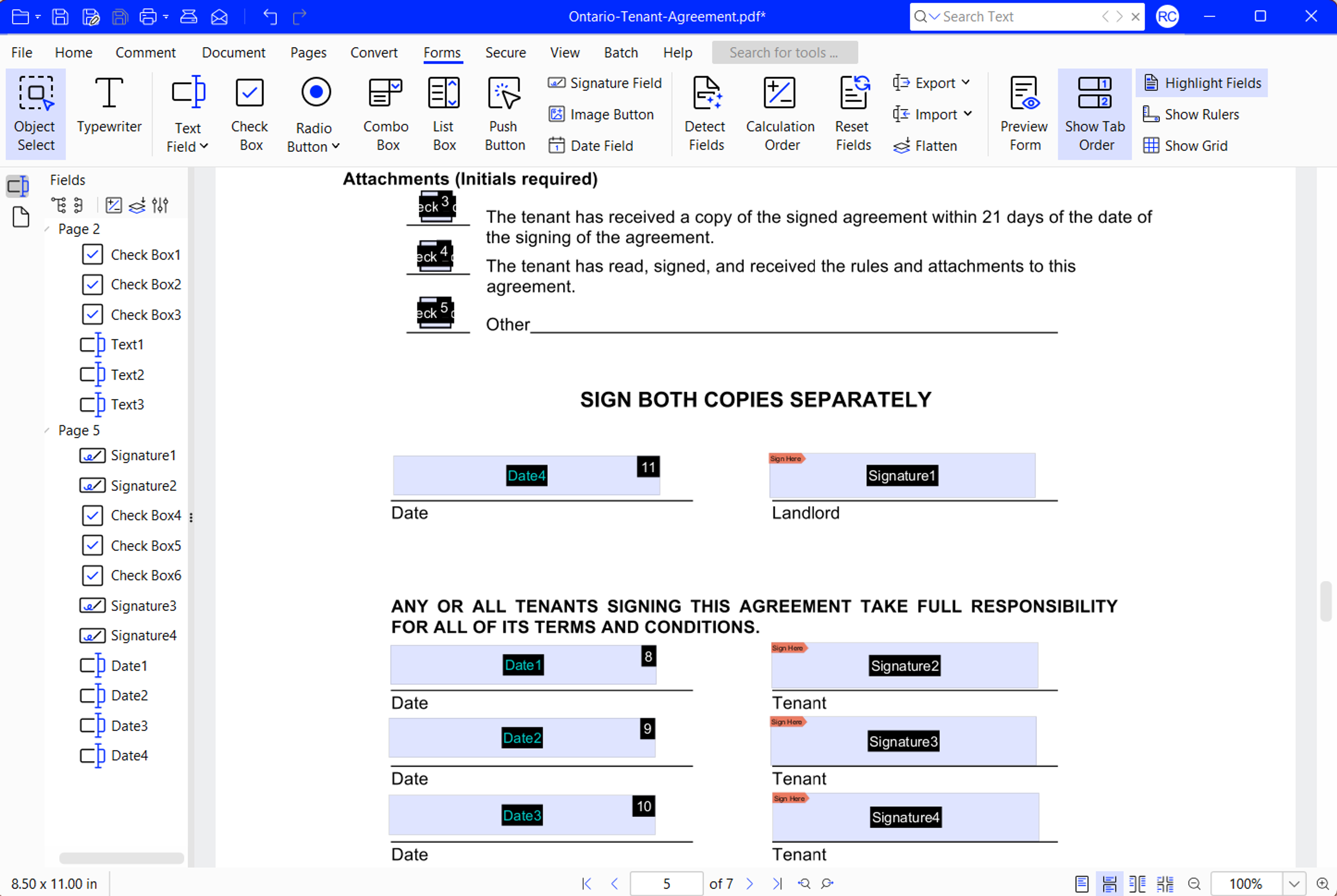 Adding fillable fields to static PDF forms on Linux