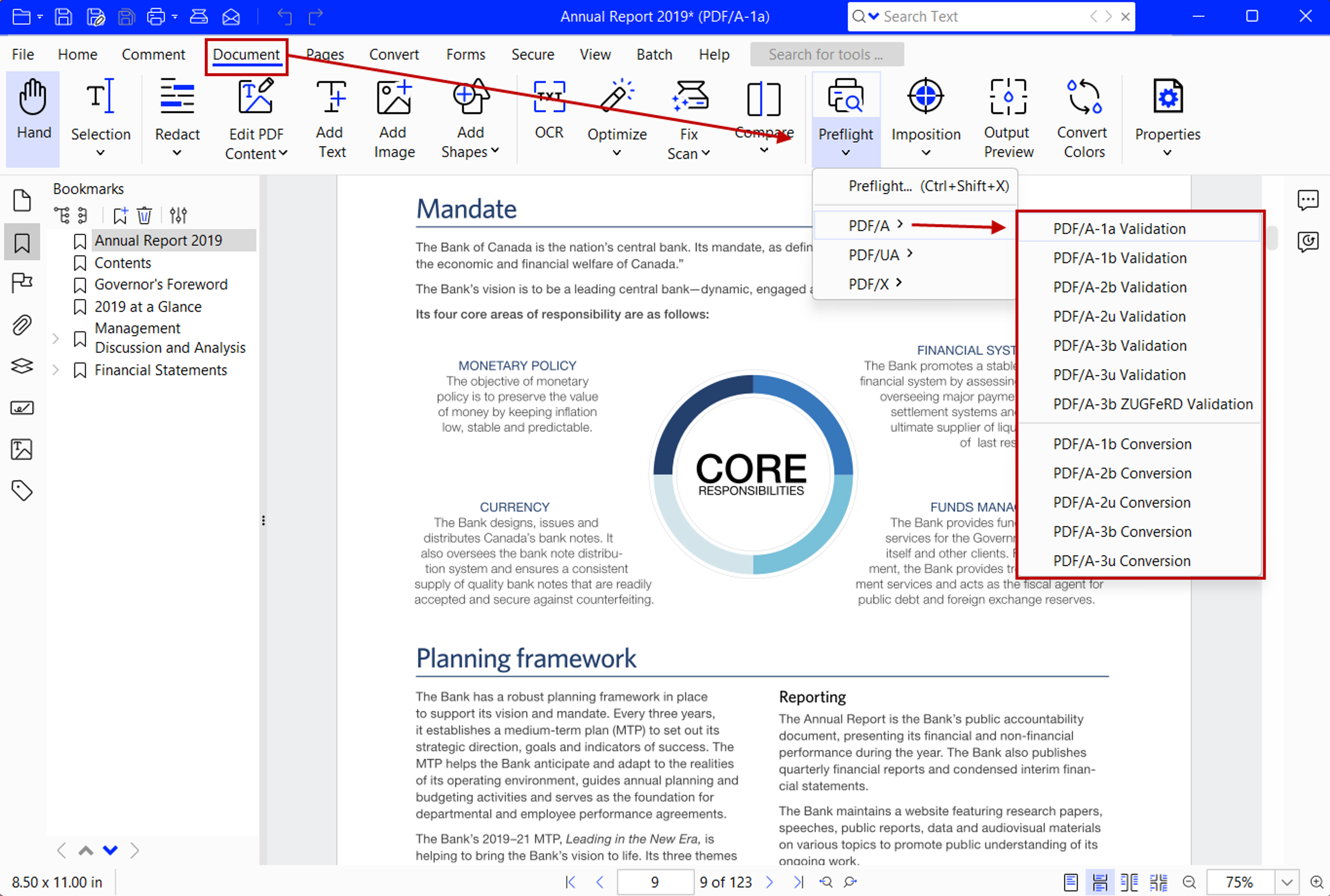 Validating PDF/A for compliance offline using Xodo PDF Studio