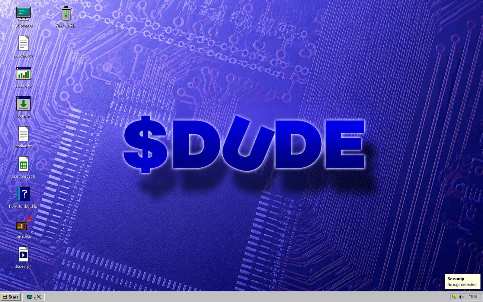 DUDEOS desktop screen