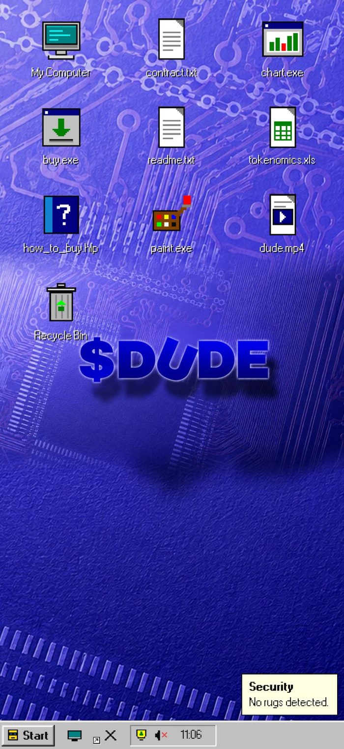 DUDEOS mobile screen