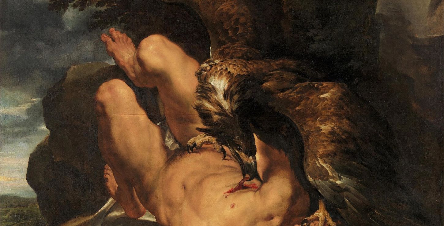Prometheus Bound, Begun c. 1611-1612, completed by 1618, Peter Paul Rubens, Flemish (active Italy, Antwerp, and England), 1577 - 1640, and Frans Snyders, Flemish (active Antwerp), 1579 - 1657, W1950-3-1