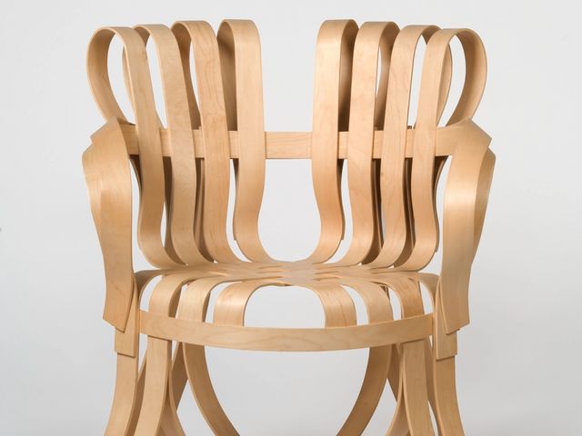 “Cross Check” Armchair, designed 1989–91, by Frank O. Gehry