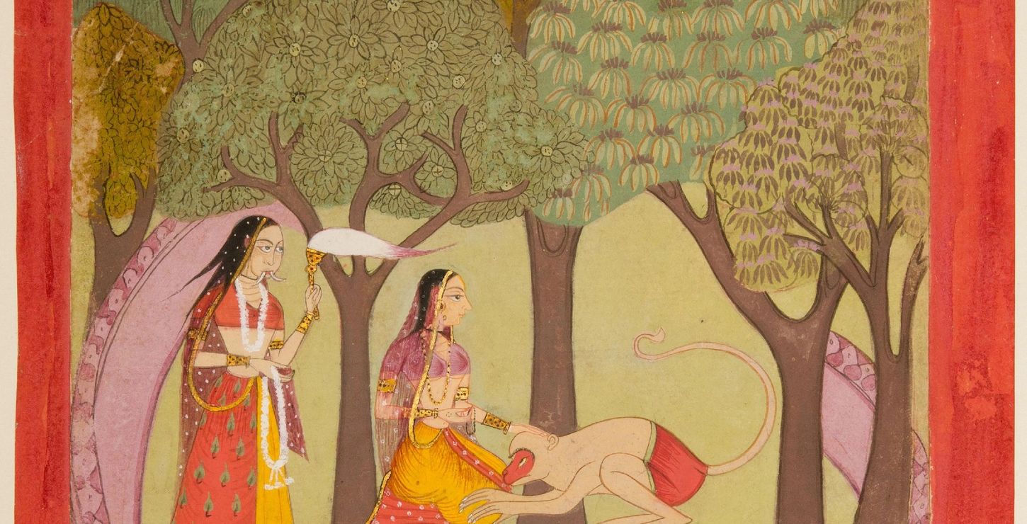 Hanuman Finds Sita, 18th century, Artist/maker unknown, Indian, 1967-80-4