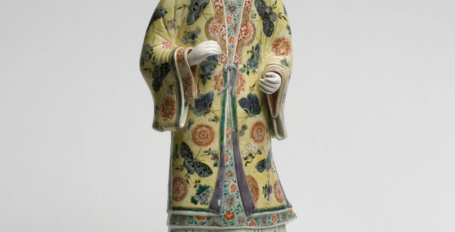 Figure of a Woman, 1662-1722, Artist/maker unknown, Chinese, 1955-50-55a,b