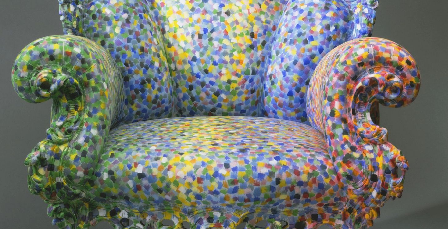 "Proust" Armchair, Designed 1978; made 1998-1999, Designed by Alessandro Mendini, Italian, 1931 - 2019.  Made by Atelier Mendini, Milan, Italy, 1989 - present, 2000-118-1