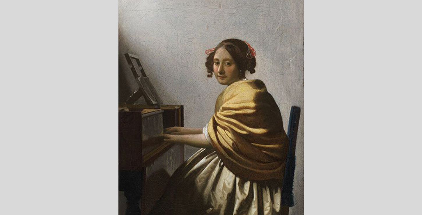 A Young Woman Seated at the Virginals,  c. 1670–72, by Johannes Vermeer