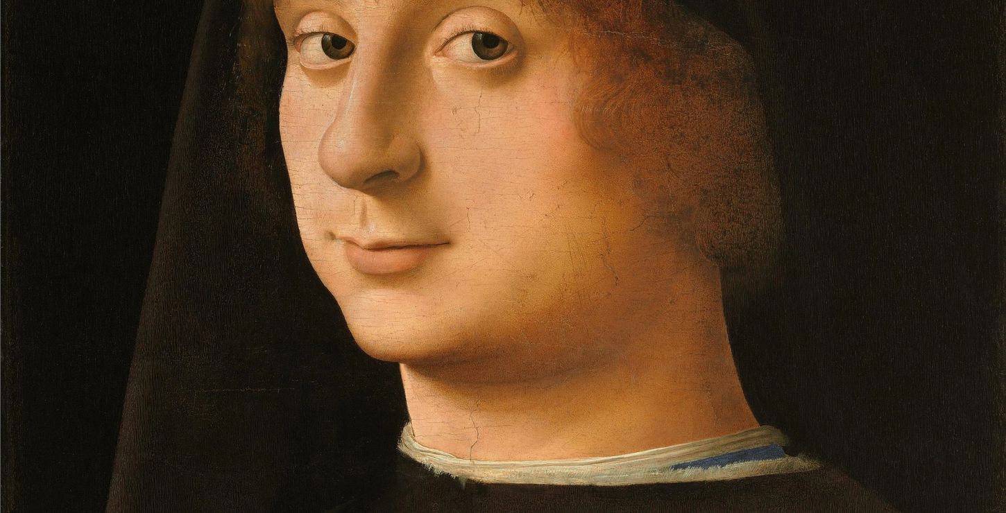 Portrait of a Young Gentleman, 1474, Antonello da Messina (Antonello di Giovanni di Michele de Antonio), Italian (active Messina, Naples, and Venice), first securely documented 1456, died 1479, Cat. 159